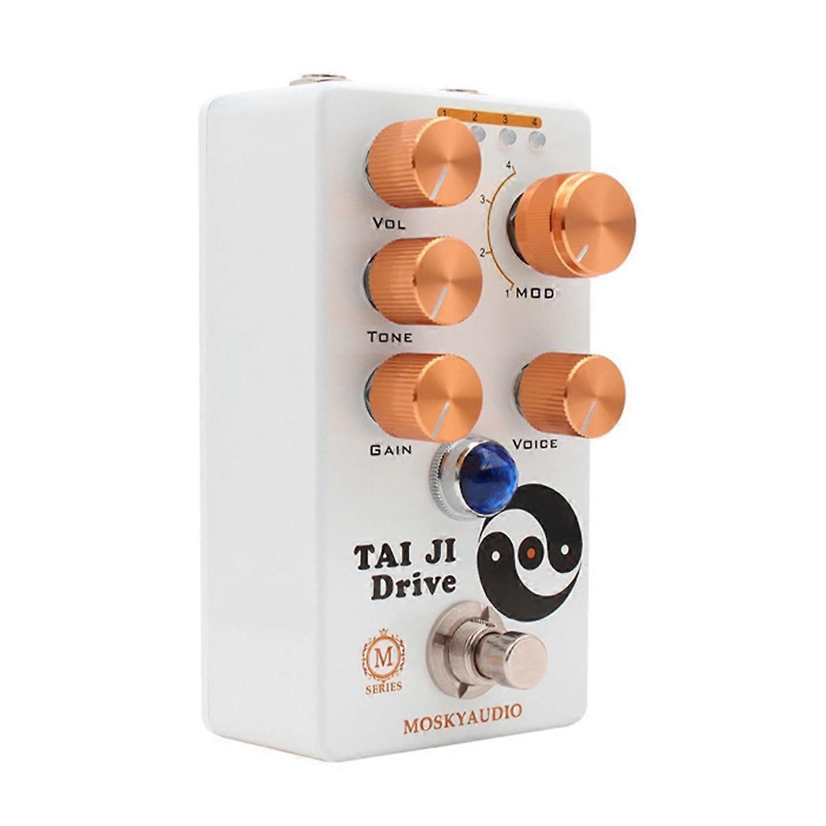 TAI DRIVE Guitar Overdrive Effects Pedal Volume/Tone/Gain/Voice/4-Mode Guitar Accessories