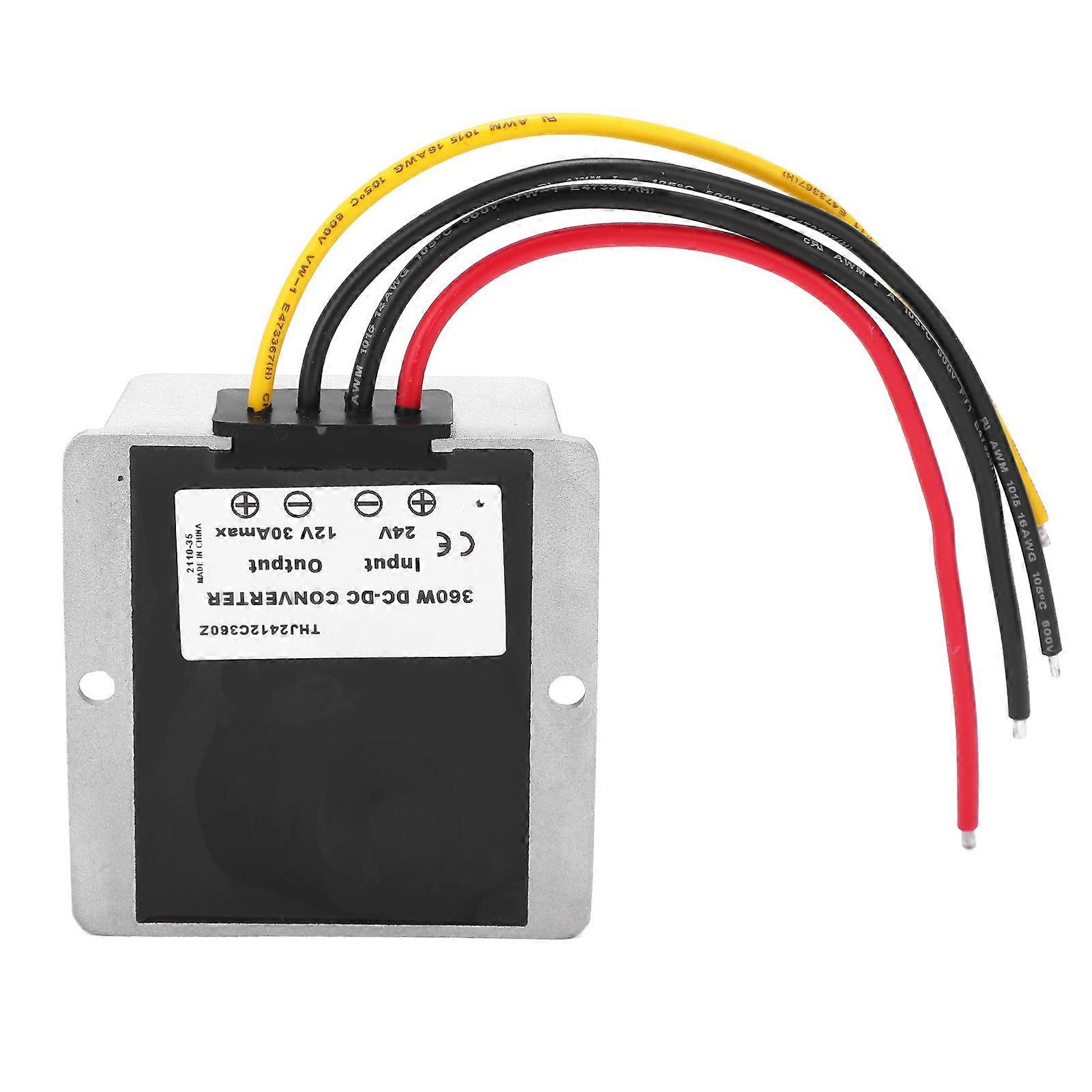 For DC to DC Voltage Converter 24V to 12V 30A 360W DIY Power Supply Buck Transformer THJ2412C360Z