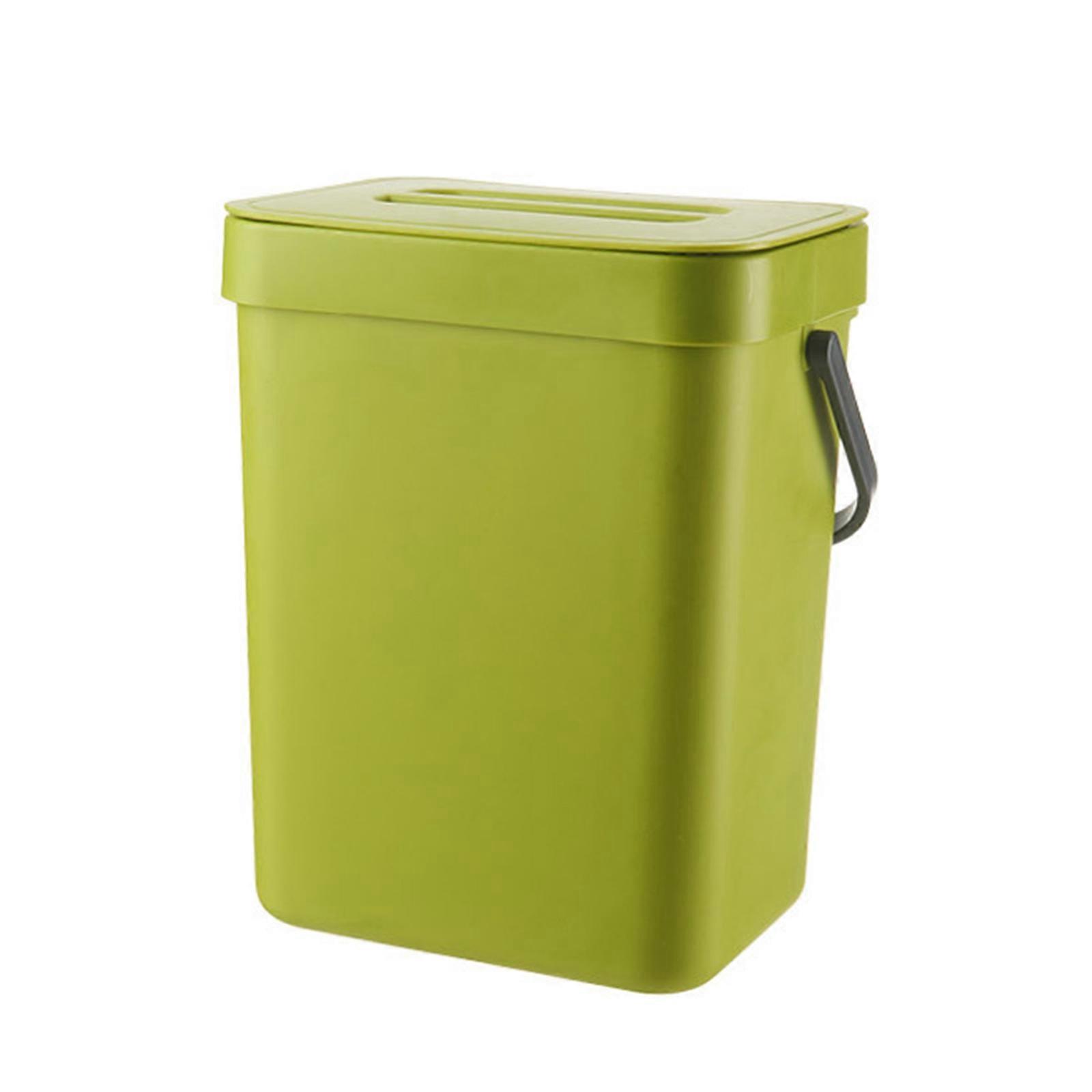 Push-top Trash Can Chef Hanging Automatic Returns Lid  Fruit Vegetable