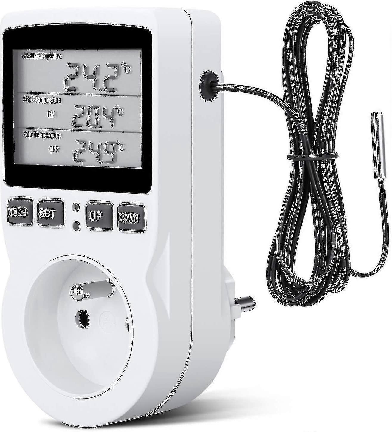 Starlight-digital Temperature Controller, Heating Cooling Thermostat Socket Lcd Temperature Controll