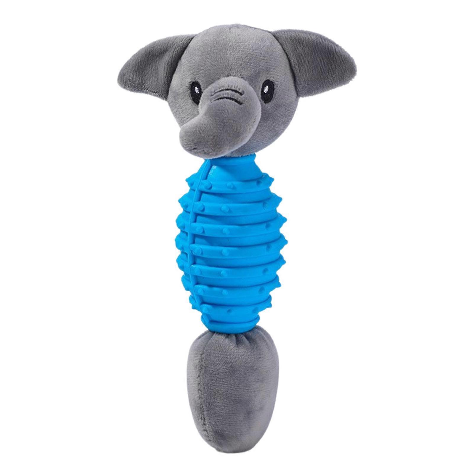 Hund Teething Toys Dental Chew Toy för hundar tpr Dog Plush Chew Toy Bitresistent Molar Chew Dog Toy Pet Plush Toy Squeak Interactive