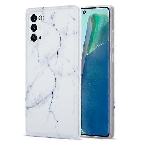 For Samsung Galaxy Note20 TPU Glossy Marble Pattern IMD Protective Case