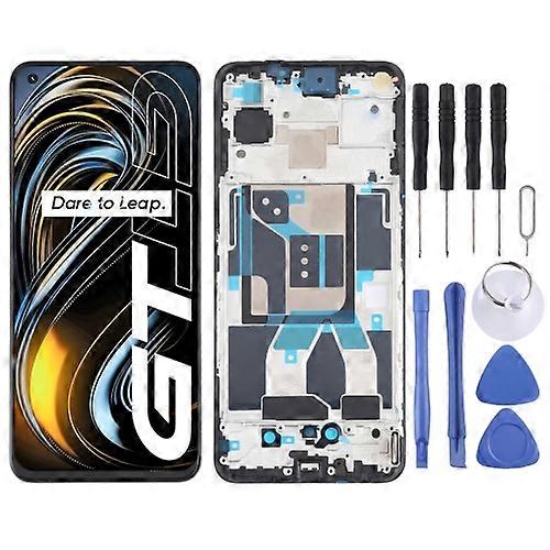 ORIG Super AMOLED Material LCD Screen and Digitizer Full Assembly with Frame for OPPO Realme GT 5G RMX2202