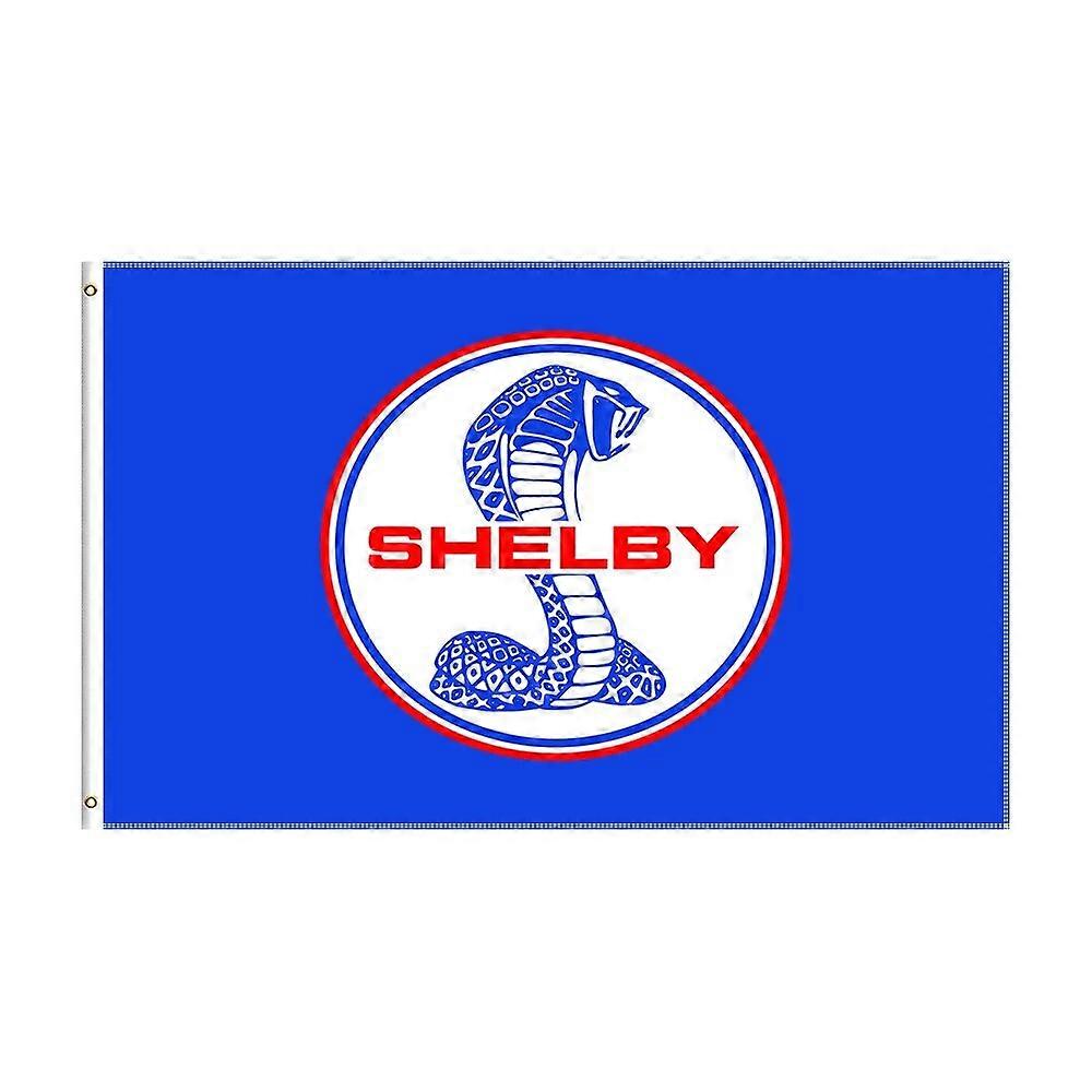 Spanduk Cetak Mobil Balap Bendera Shelbys 3X5 Kaki pour Dekorasi 1
