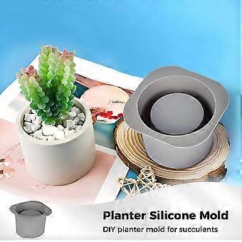 Joyibay Flowerpot Silicone Mold, 2 Pcs Concrete Planter Pot Molds, Round &  Square Concrete Pot Molds, Flower Vase Silicone Molds For Diy Homemade Succ  | Fruugo NO