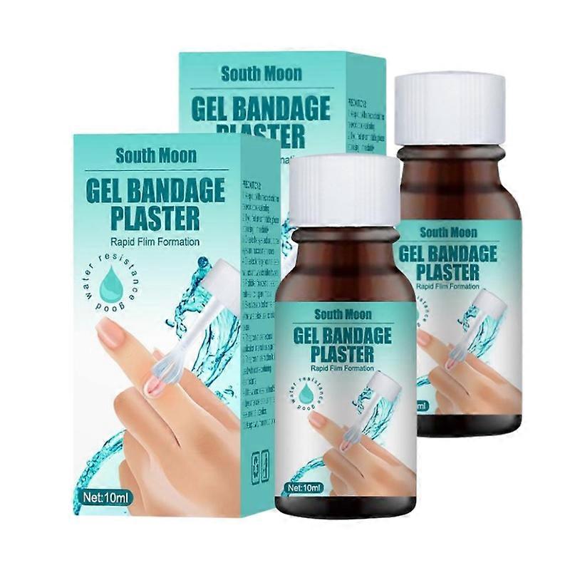 2 قطع جديد الجلد السائل الجص ، ماء وتنفس سريع الجفاف هلام الضمادات السائلة للخدوش / الجلد متصدع / الجروح / الجافة