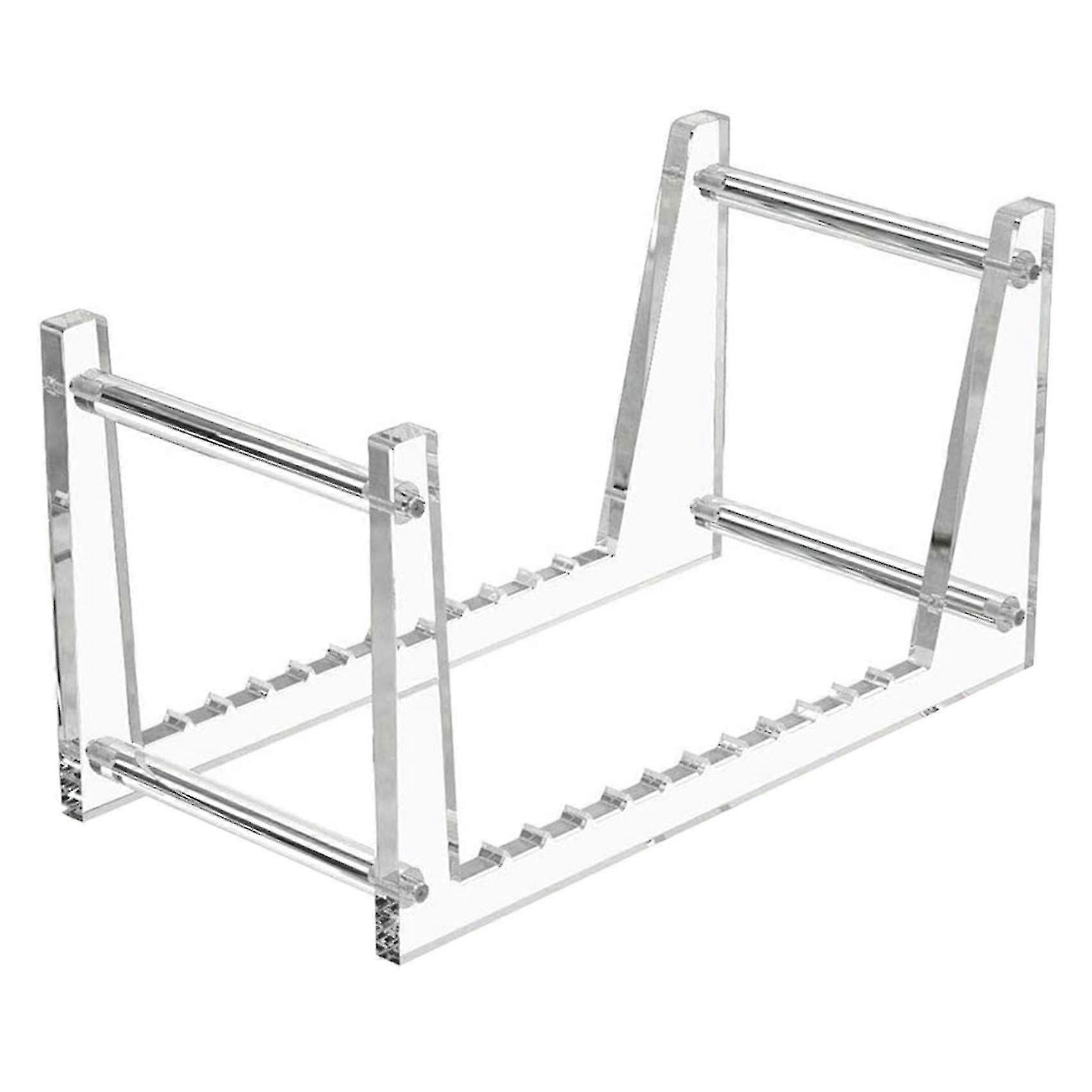 Supporto per dischi in vinile trasparente per archiviazione di album desktop, display per scaffale in vinile acrilico 50 Lp (haoyi