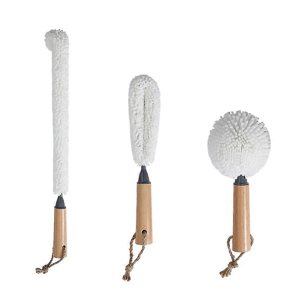 Soft Foam Wine Bottle Brush Decanter Stemware Glasses Dust Cleaning Brush Flexible Win Bar Set With