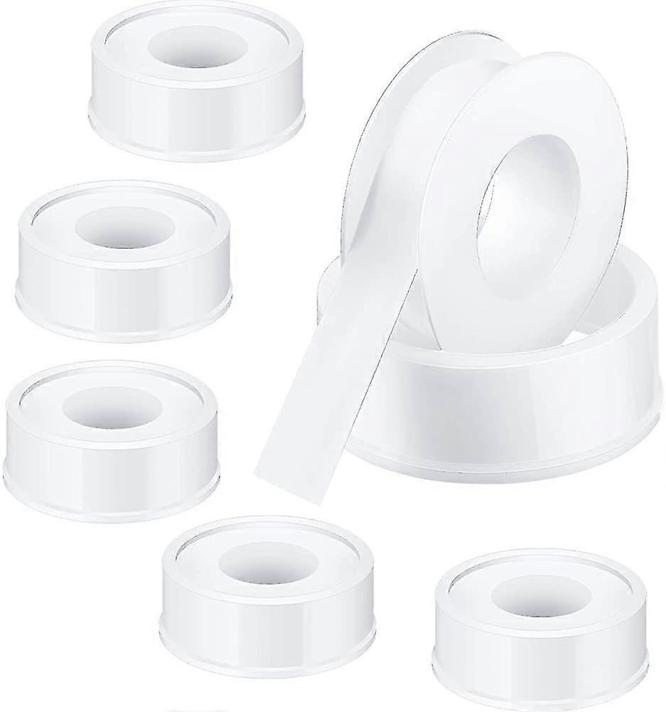 6 Rolls 12mm X 10m Thread Tape Sealing Tape Ptfe Thread Ptfe Sealing Tape
