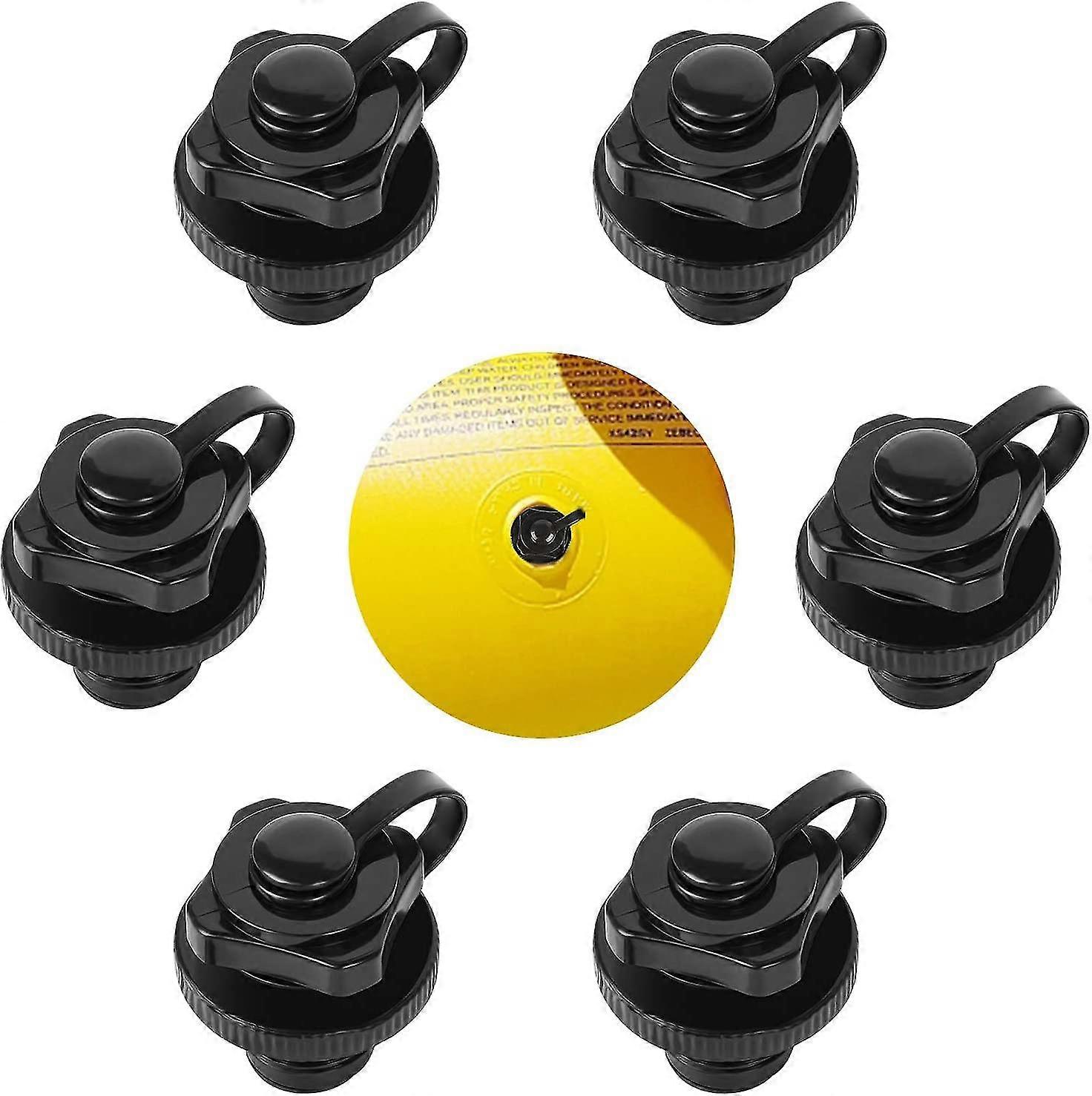 Kayak Inflatable Plug, 6pcs Inflatable Air Valve Replacement For Rubber Raft Canoe, Inflatable Boat Valve To Replace Old Inflating Air Valve And Kayak