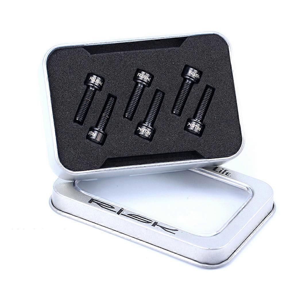 6pcs Bicycle Stem Mounting Screws, M5x18/20, Mounting Screws for Front Fork