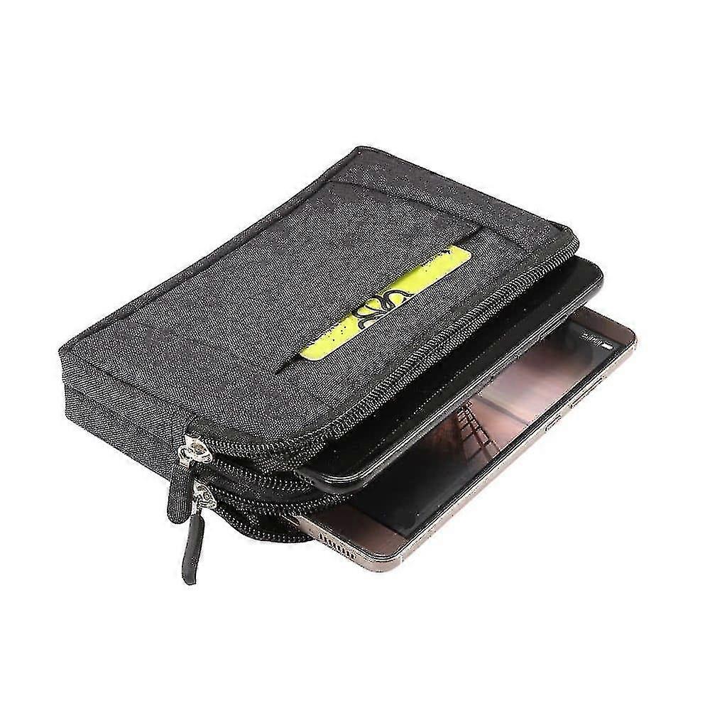Multipurpose Horizontal Belt Case 2 Compartments Zipper For Obi S452 Python