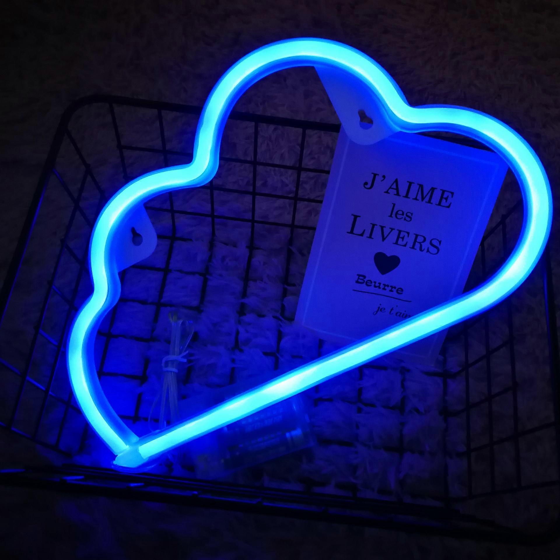 Led Cloud Neon Light Sign Night Lamp Wall Art