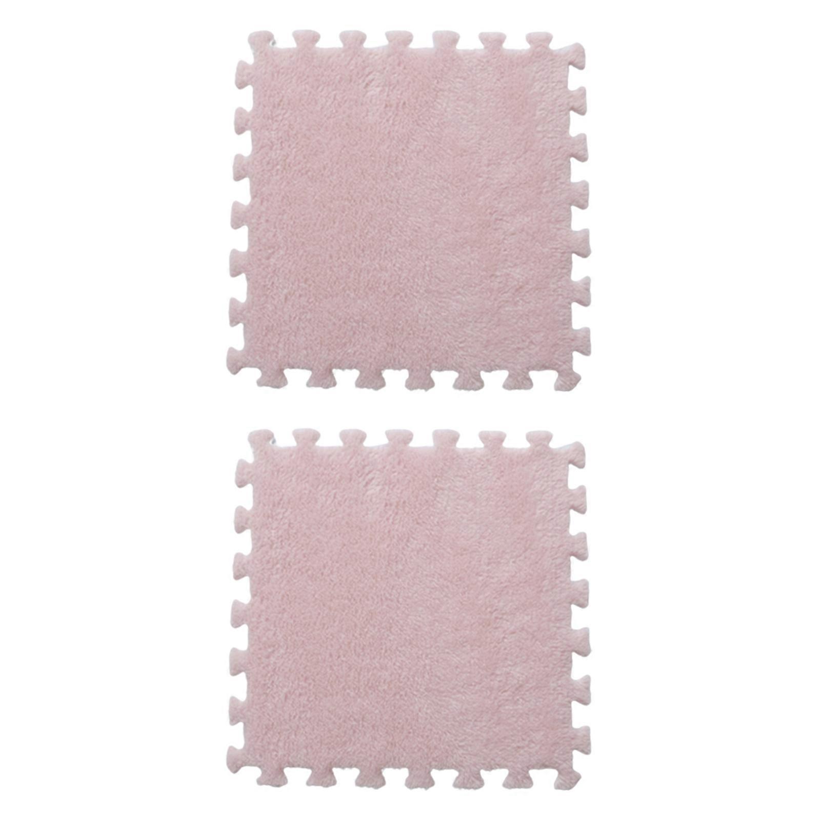 2Pcs Area Rugs Convenient Pavement Non-fading Anti-Shedding Dense Fluff No Pilling Sound Insulation EVA Foam Mat Carpet Mattress Home Decor KAESI