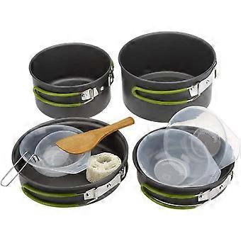 Camping Cookware, 2-3 People Multifunctional Portable Cooking Set