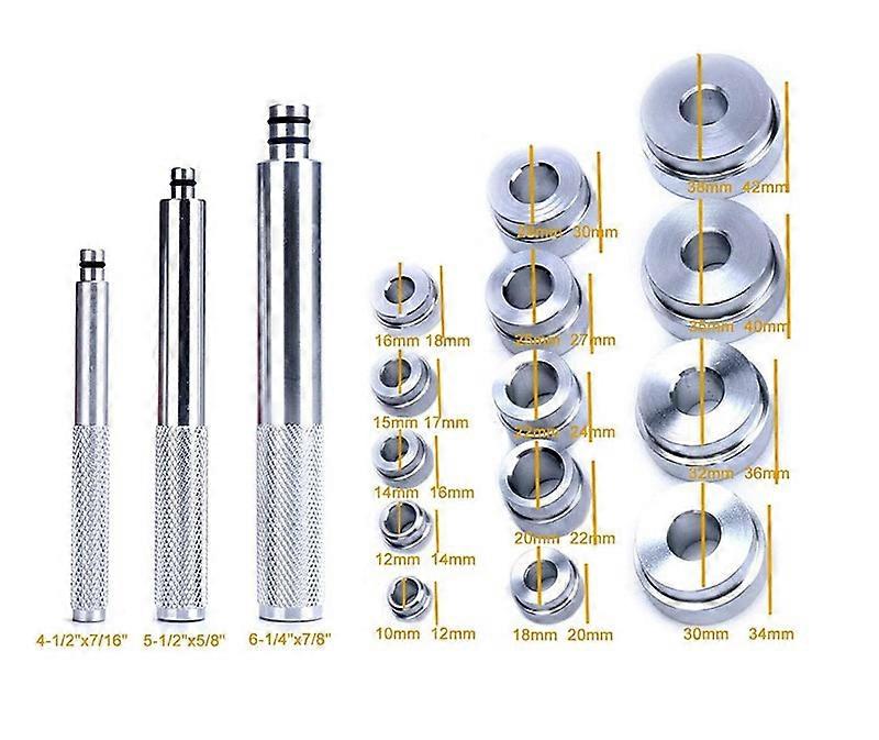 17pcs Wheel Bearing Tool Kit Pressure Element Bearing Puller Tool for Assembly and Reconditioning