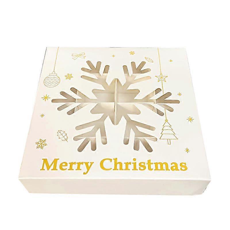 1Pcs Chocolates Cake 16 Grids Christmas Candy Box Window Box Packing Box Baking Gift Box