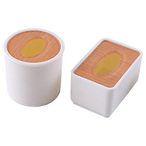 2xPappershanddukslåda Modell Miniatyr för dockhustillbehör leksak 1:6