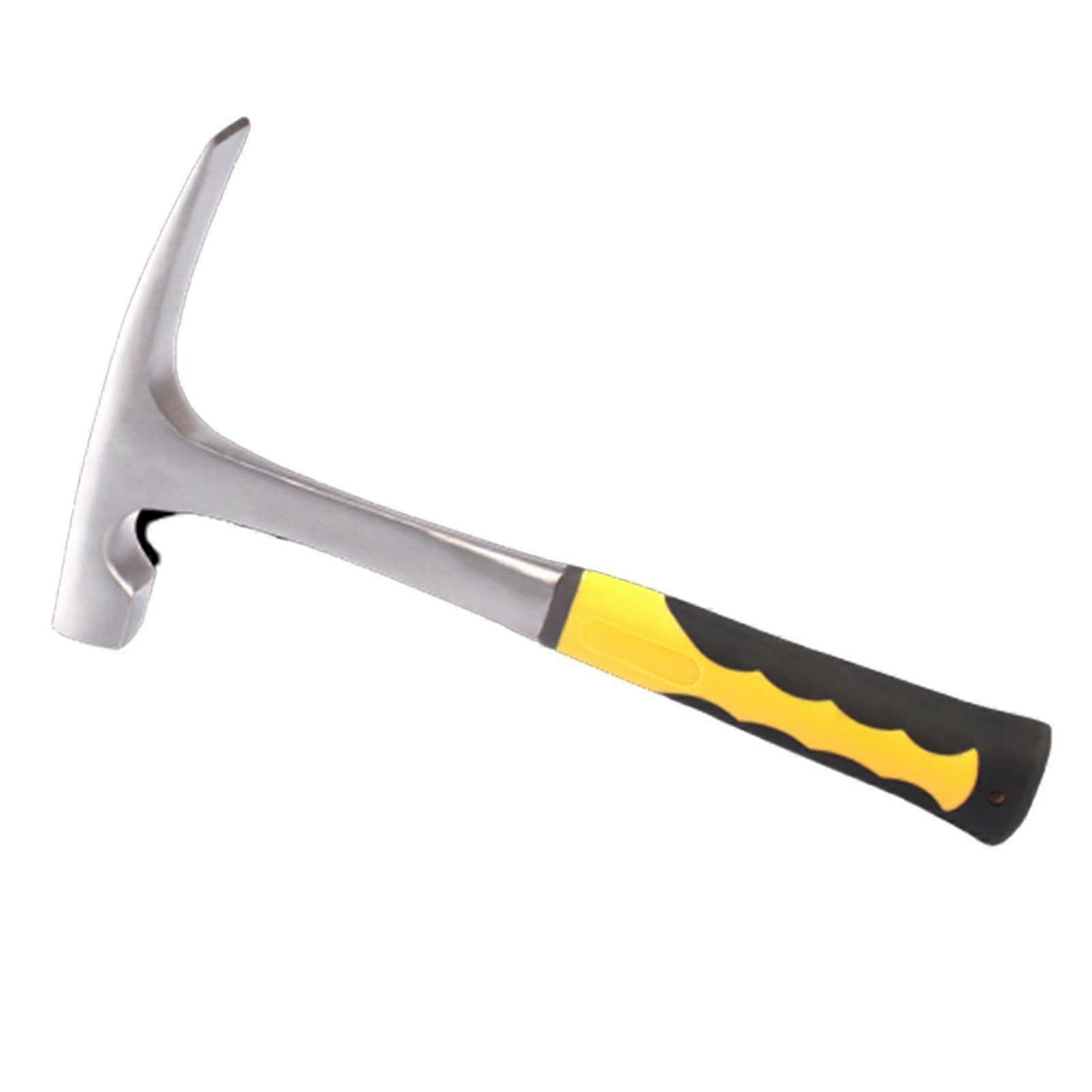 Geological Prospecting Hammer With Anti-slip Handle Tools For Exploration(1pcs-yellow)