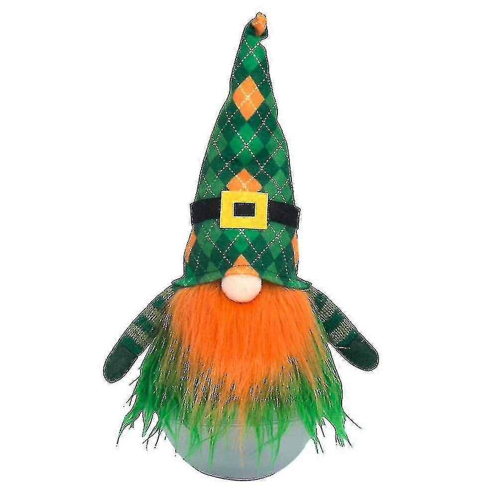 St.patrick's Day Gnome Plush Elf Decorations, Home Table Ornament, A
