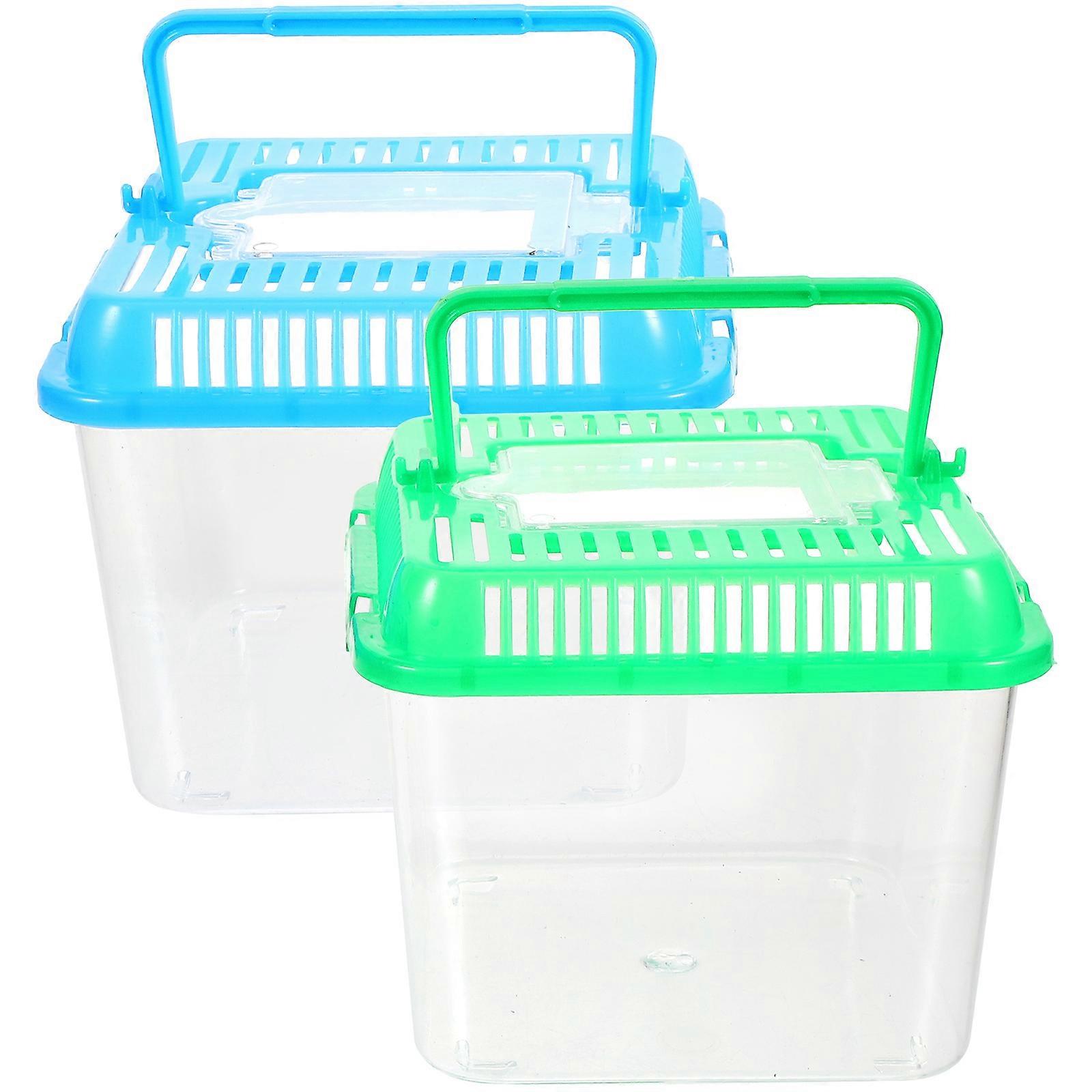 1Pc Reptile Tortoise Goldfish Feeding Box Climbing Pet Feeding Container