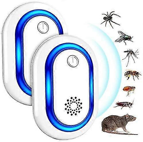 Ultrasonic Insect Repellent, Anti-mouse And Anti-mosquito, Ants, Cockroaches, 100% Harmless, Two Pieces
