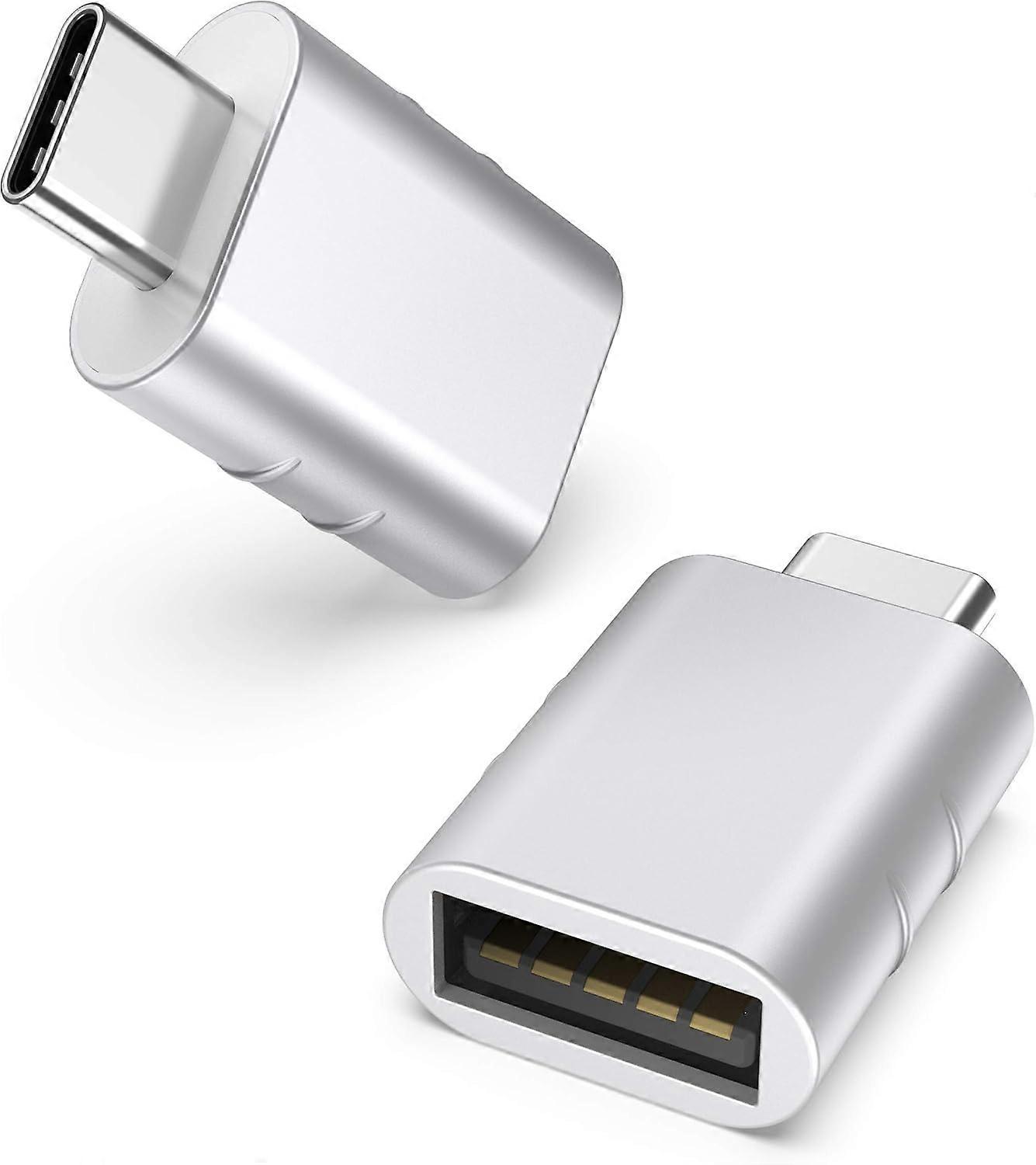 2 Pack USB C to USB Adapter, USB-C Male to USB 3.0 Female Adapter Compatible with iPhone 16 Pro Max MacBook Pro Air 2023 iPad Mini Pro Surface Pro a