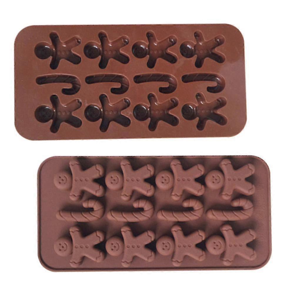 Hmwy-クリスマスシリコン雪だるま松葉杖クレート金型ワックスキャンディフォンダン金型