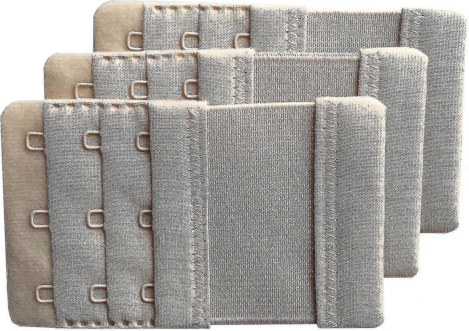 3pcs Women's Soft Comfortable Extension Hook Bra Extenders,5.7 Cm