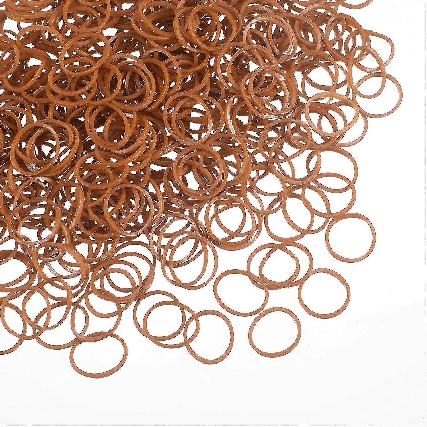 1000pcs mini elastikker bløde elastikbånd til kid hår fletninger hår (brun)