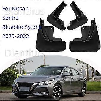 For Nissan Sentra Bluebird Sylphy 2020 2021 2022 Bil Mudguard Anti-splash Anti-Fouling Front Bakskjerm tilbehør