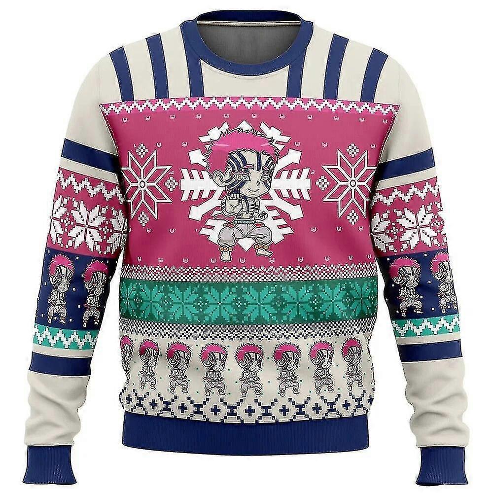Demon Slayer Fula Jultröjor Gåva Jultomten Pullover Män 3d Tröja Och Topp Höst Och Vinterkläder Xixi