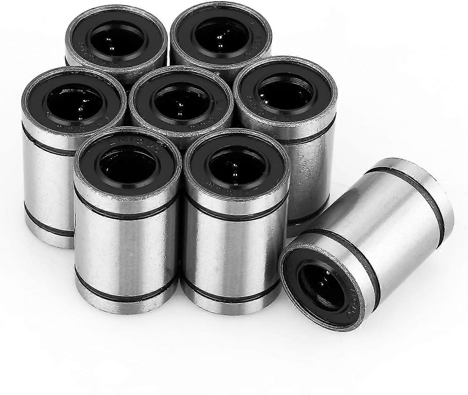 LM10UU 10mm Linear Motion Ball Bearing Bushing 8pcs for 3D Printer CNC Parts