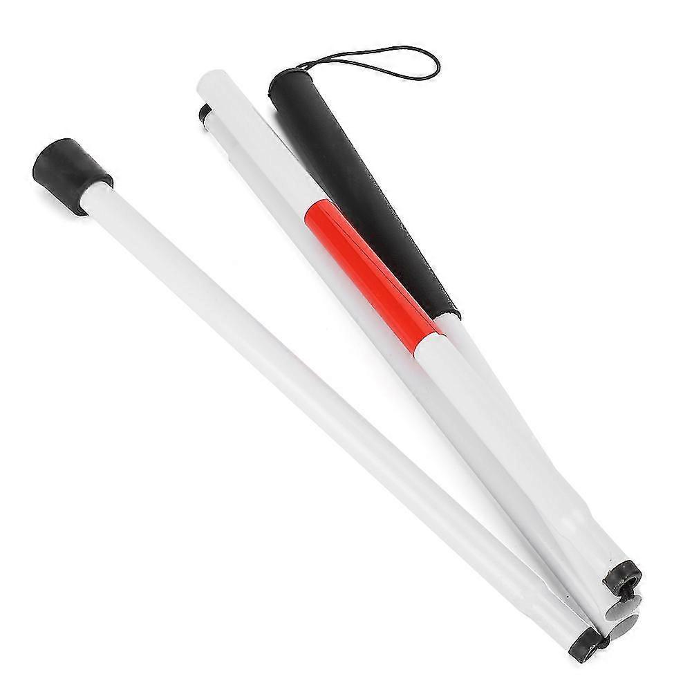 Aluminum Alloy Reflective Blind Elderly Guide Cane - Portable Folding Blind Walking Stick