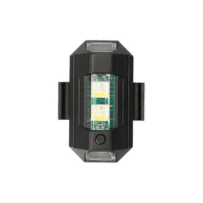Compact Night Strobe Lamp Indicator Flash Light ,Rechargeable, Anti Collision Light (4pcs, black)