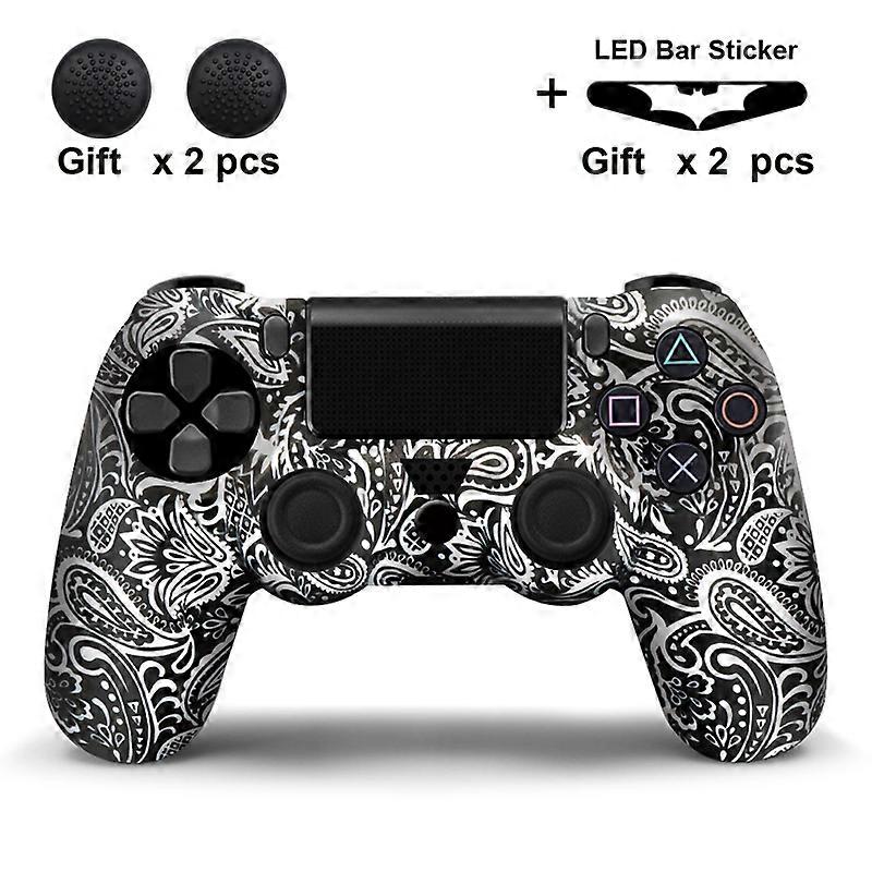 For Sony PS4 Controller Silicone Case Cover For PS4 Gamepads joystick with 2 thumbsticks Grips Cap