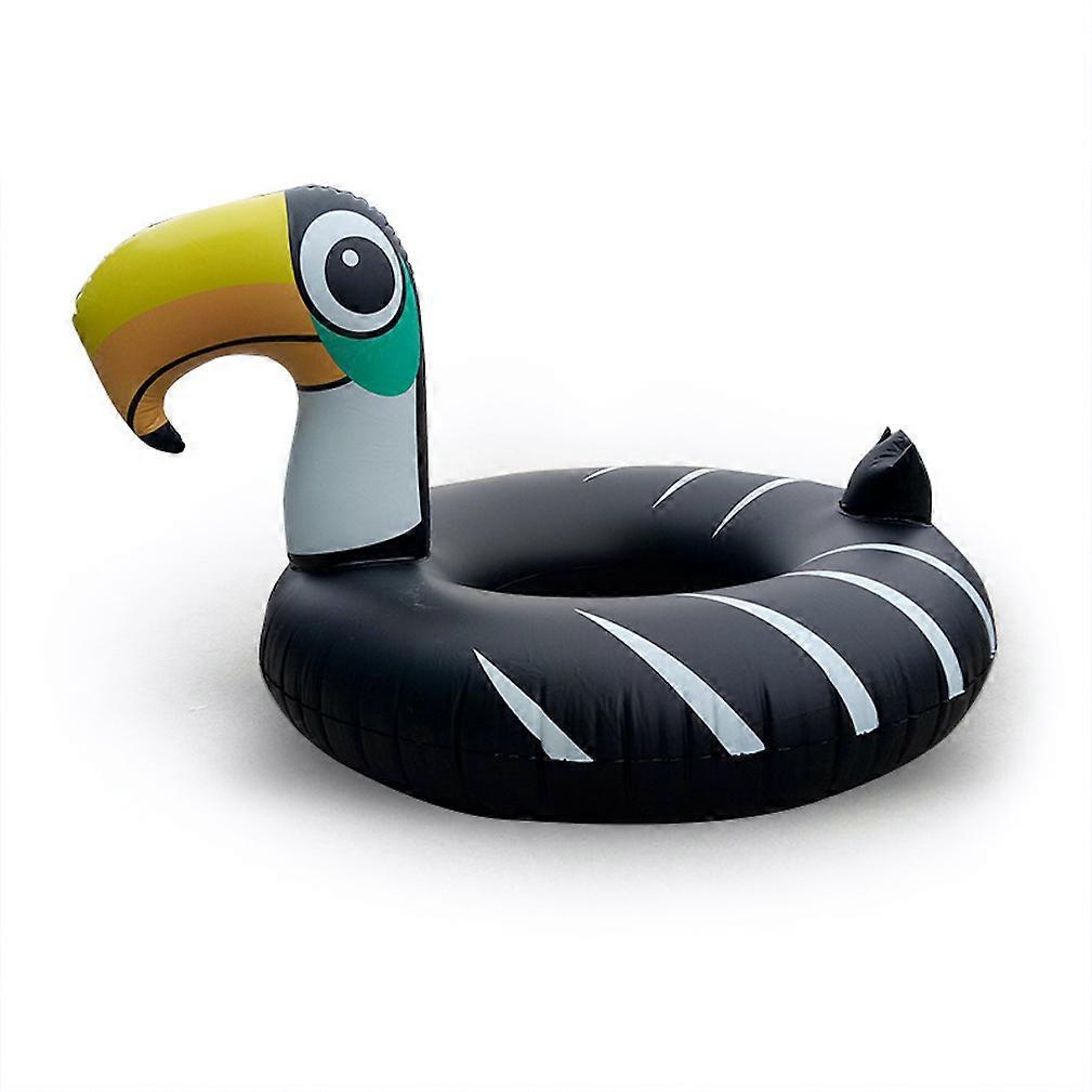 Black Woodpecker Swimming Ring PVC Inflatable Pool Float