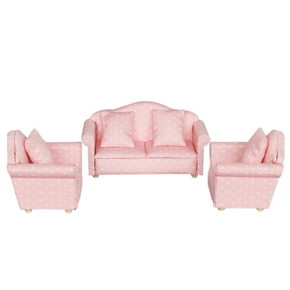 3kpl Leikkimökkisohva Minisohva Leikkimökin tarvikkeet Sohva Sisustus tyynyllä