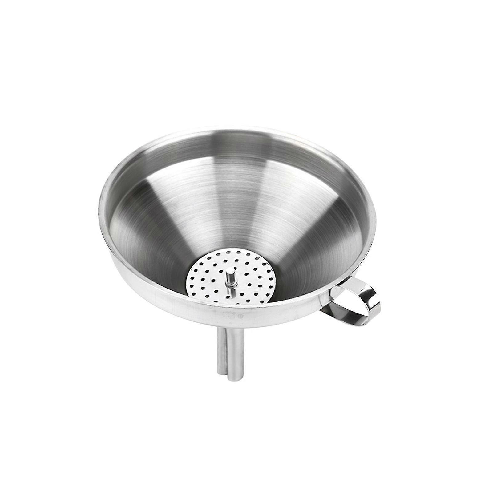 Stackable Hanging For Liquid Oil With Filter Stainless Steel Funnel
