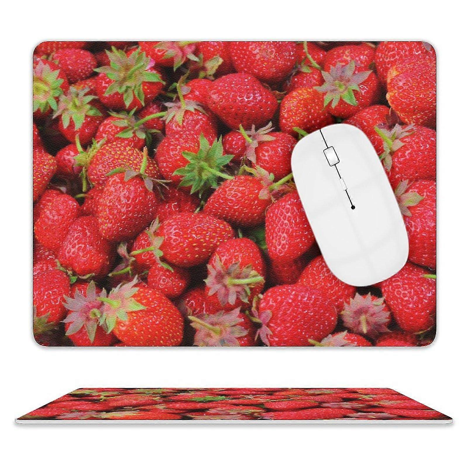 Strawberry Print Mouse Pad