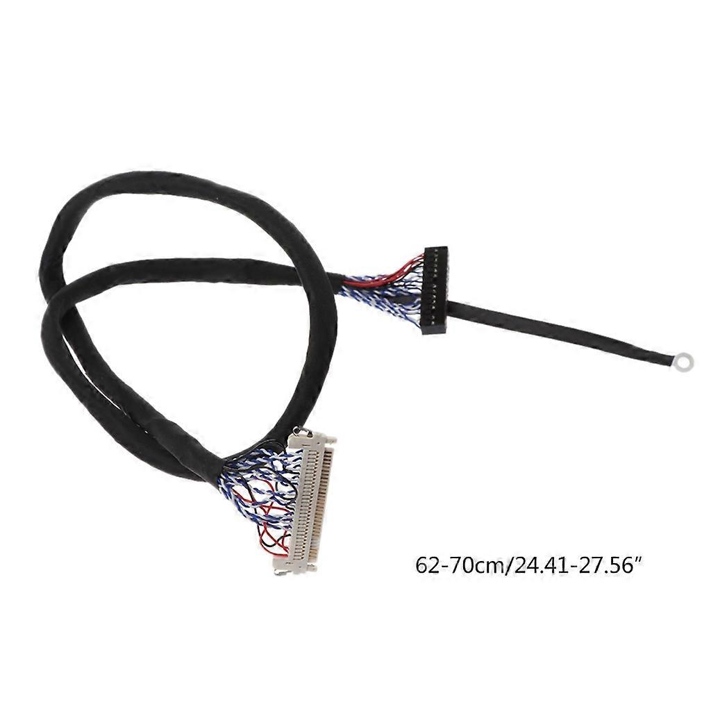 Black Wires Stand LVDS Cable Suitable for LCD display with 2ch LVDS interface