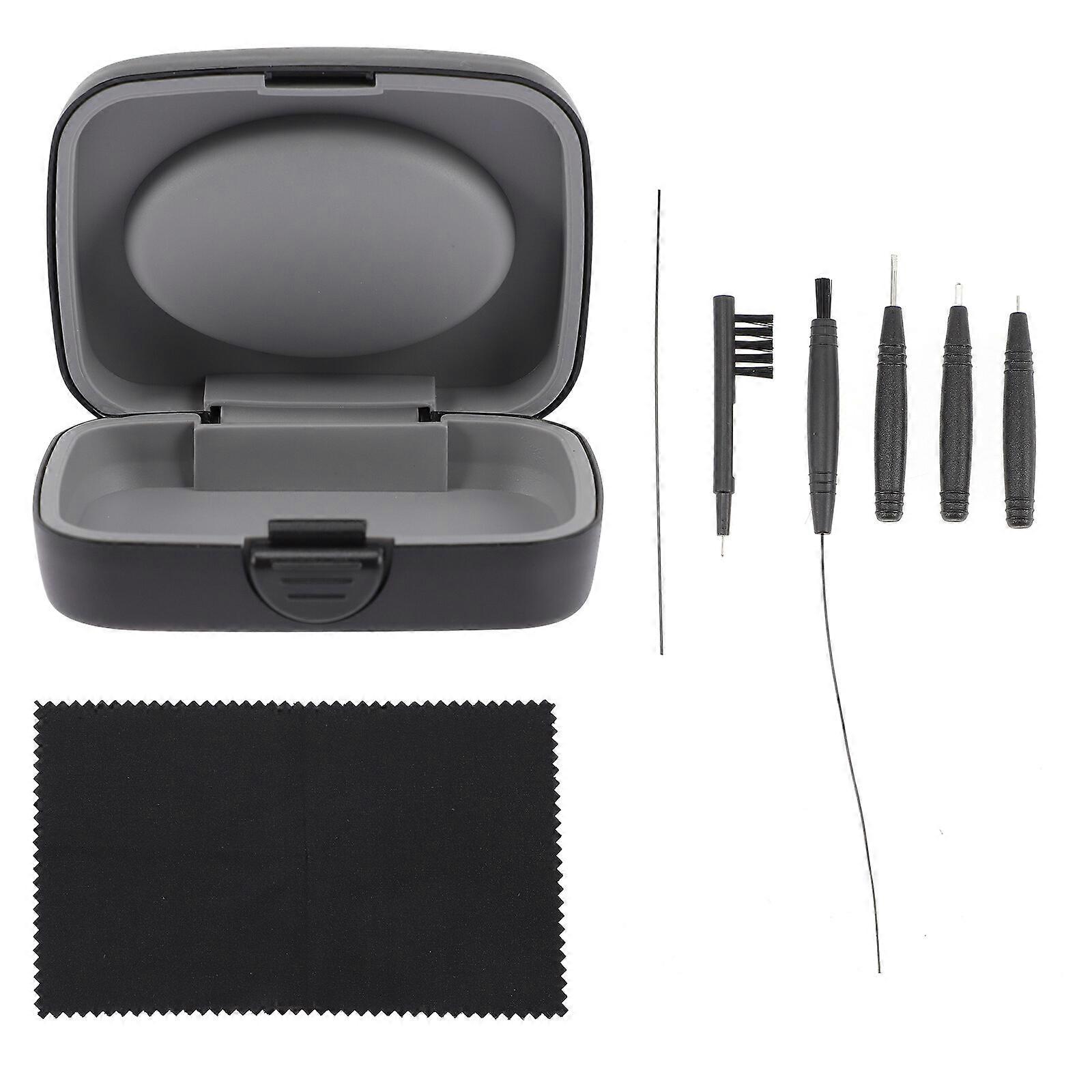 1 Set Hearing Aid Cleaning Tool BTE Hearing Aid Cleaning Brush with Case