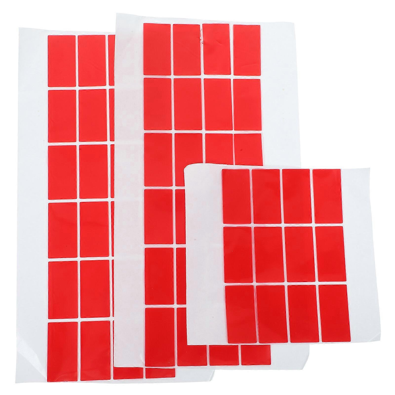60pcs Clear Square Stickers Double Sided Adhesives Square Stickers DIY No Traces Square Adhesive
