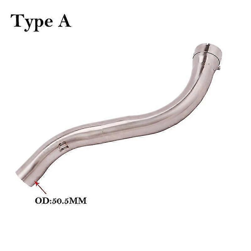 Exquisite exhaust pipeSlip On For Benelli 752S BJ752 Motorcycle Exhaust Escape Systems Middle Link Pipe Cat Delete Eliminator Enhanced Without Muffler
