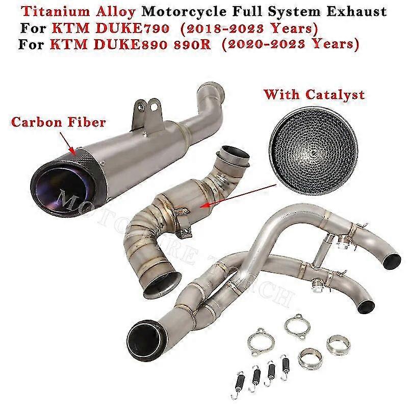 Exquisite exhaust pipeTitanium Alloy For Kawasaki ZX6R ZX-6R 636 2007 - 2017 Motorcycle Exhaust Escape Systems Modify Connect Front Link Pipe Muffler