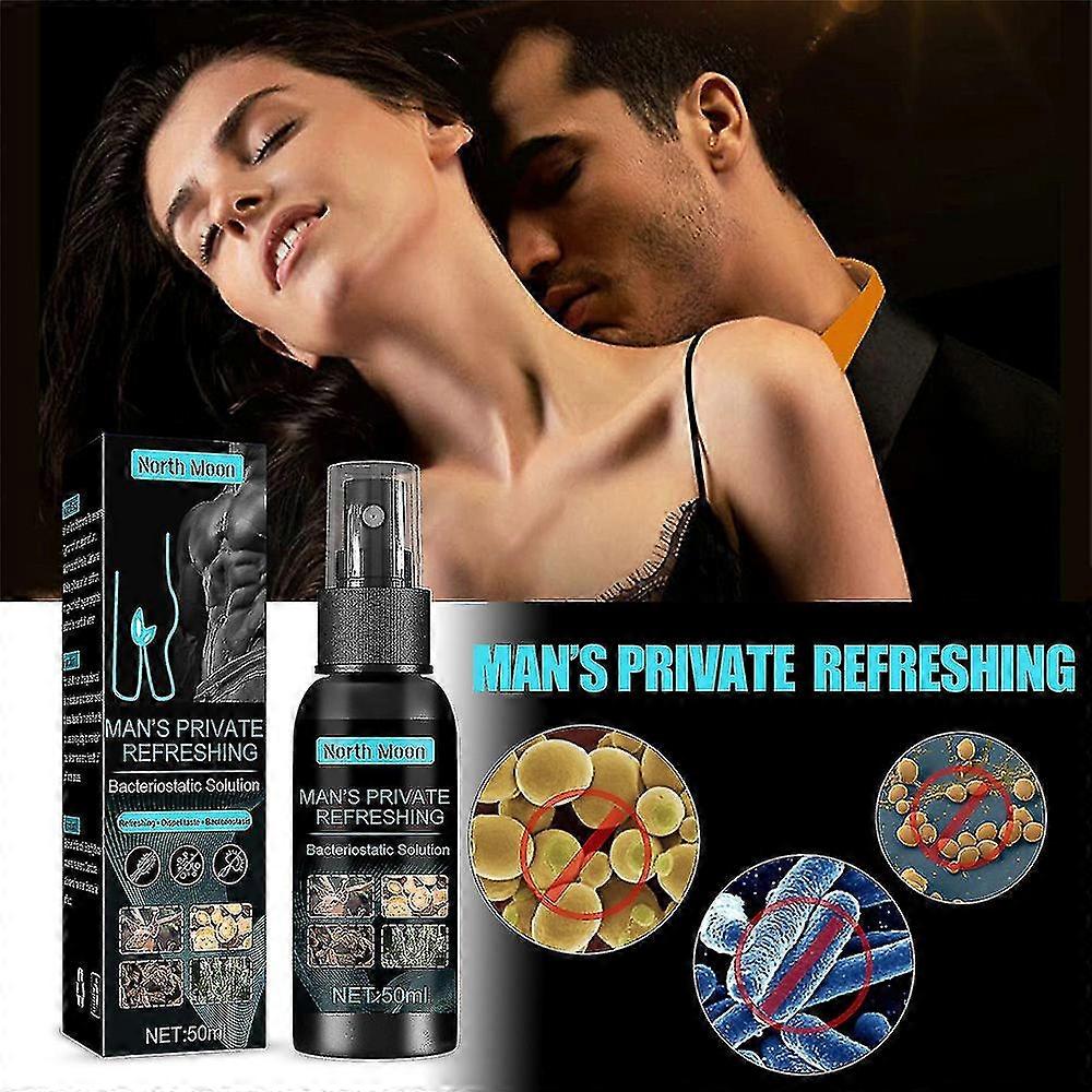 50ml Men's Private Parts Care Solution Bacteria Removal Anti-itching Deodorizing Cleaning Nourishing Solution Spray