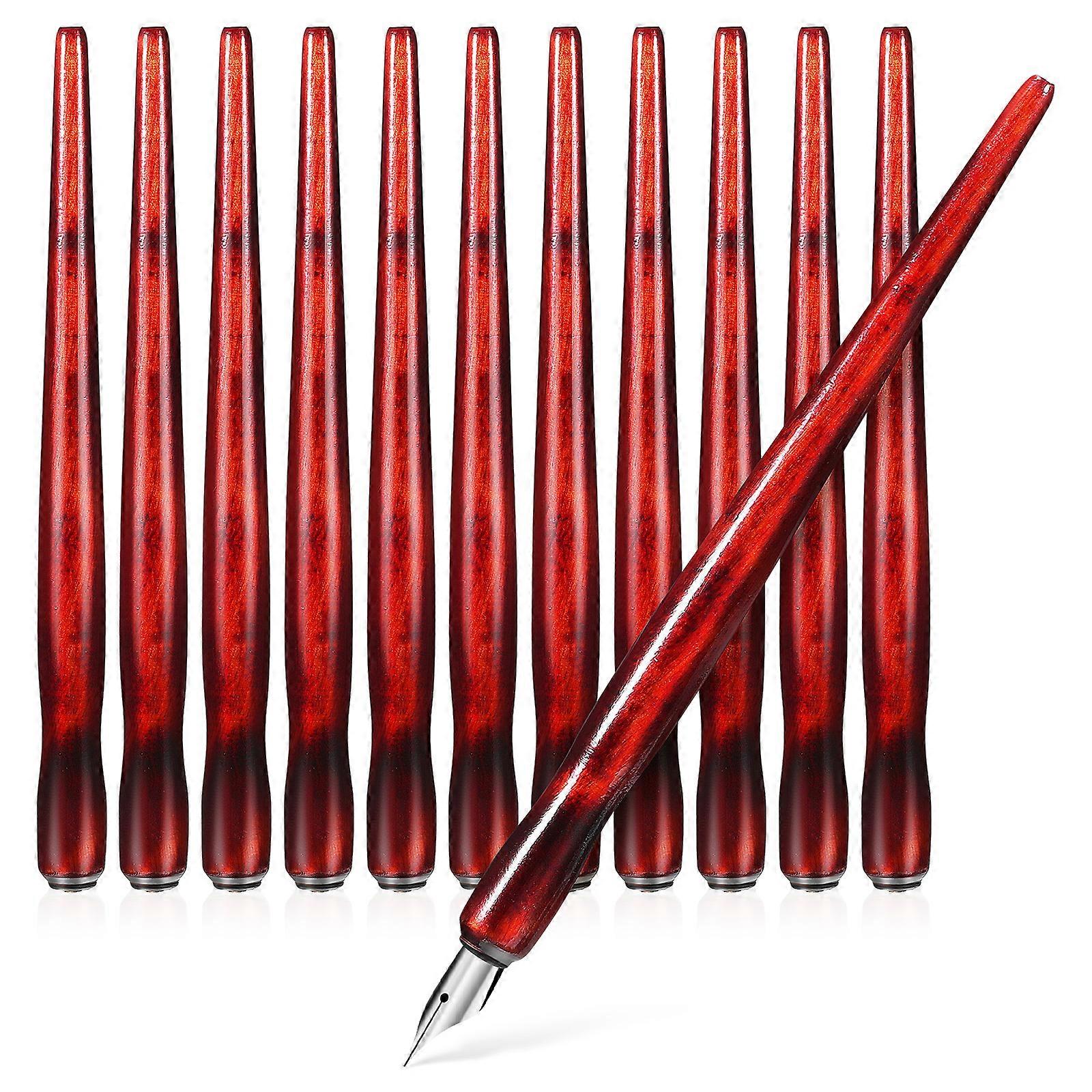 12 Pcs Dip Pens Comic Dip Holders Wooden Pen Nib Holders Comic Nib Holders Calligraphy Supplies