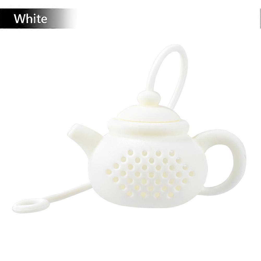 Silicone Tea Infuser Strainer Teabag Leaf Filter Diffuser Teaware Creative Kitchen Gadget Teapot-Shape Teaware Accessory 1pc