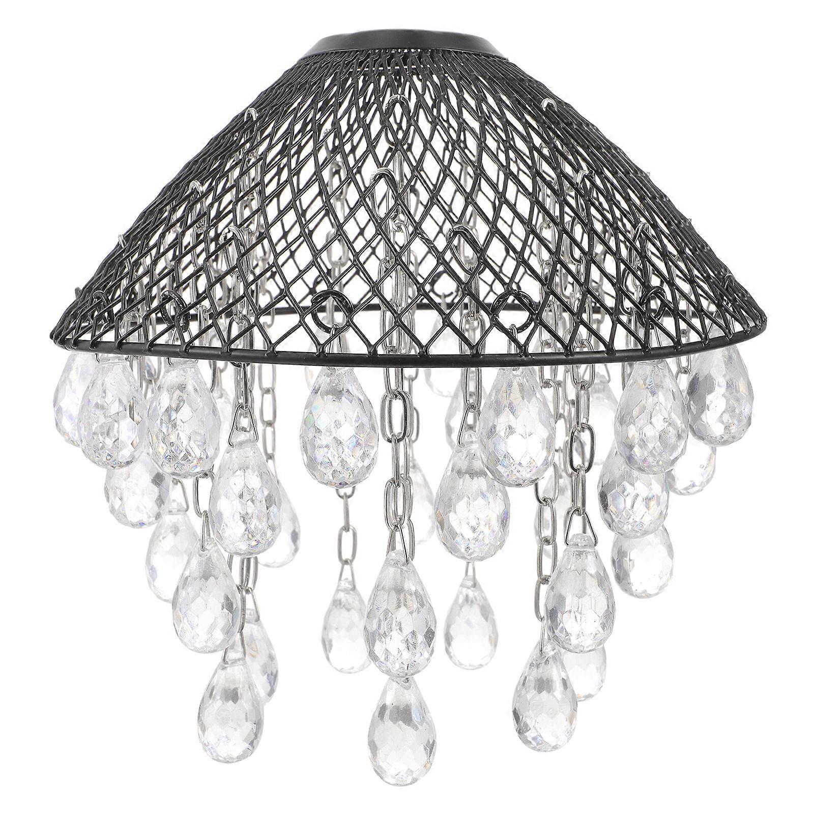 Pendant Lamp Shade Decorative Lamp Cover Hanging Lamp Shade with Droplets
