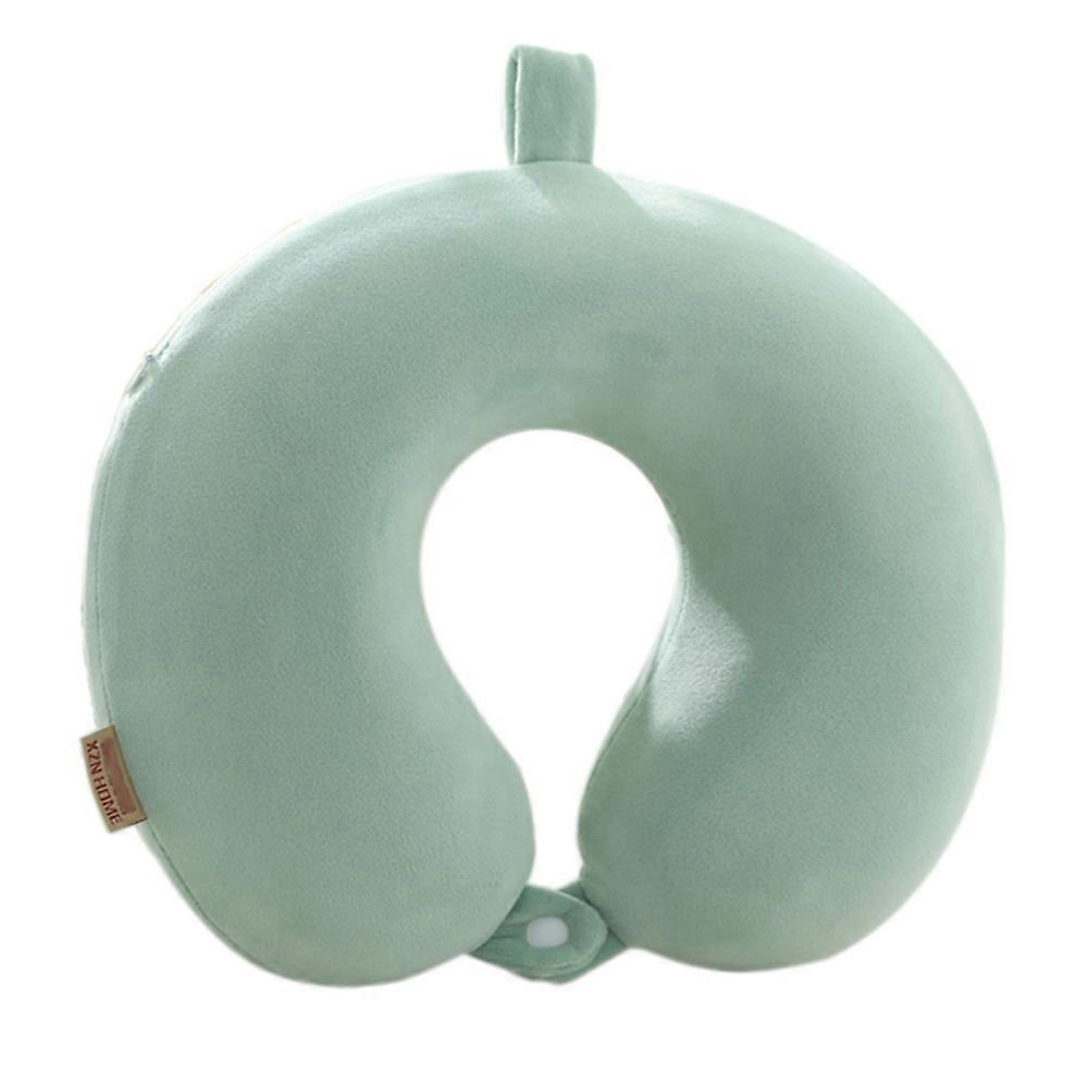 Neck Pillow Comfortable U Shape Memory Foam Travel Neck Pillow, Solid Color (30*28cm)